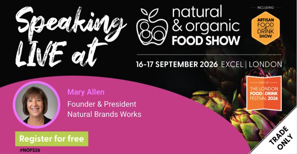Natural & Organic Food Show 2026, Speaking in London